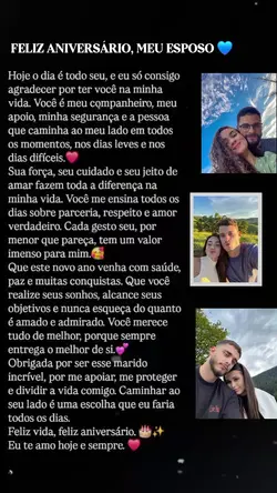 Parabéns esposo 