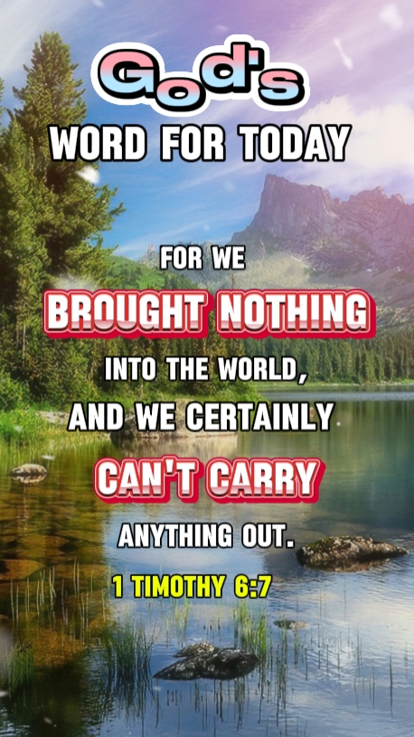 1 Timóteo 6: 7