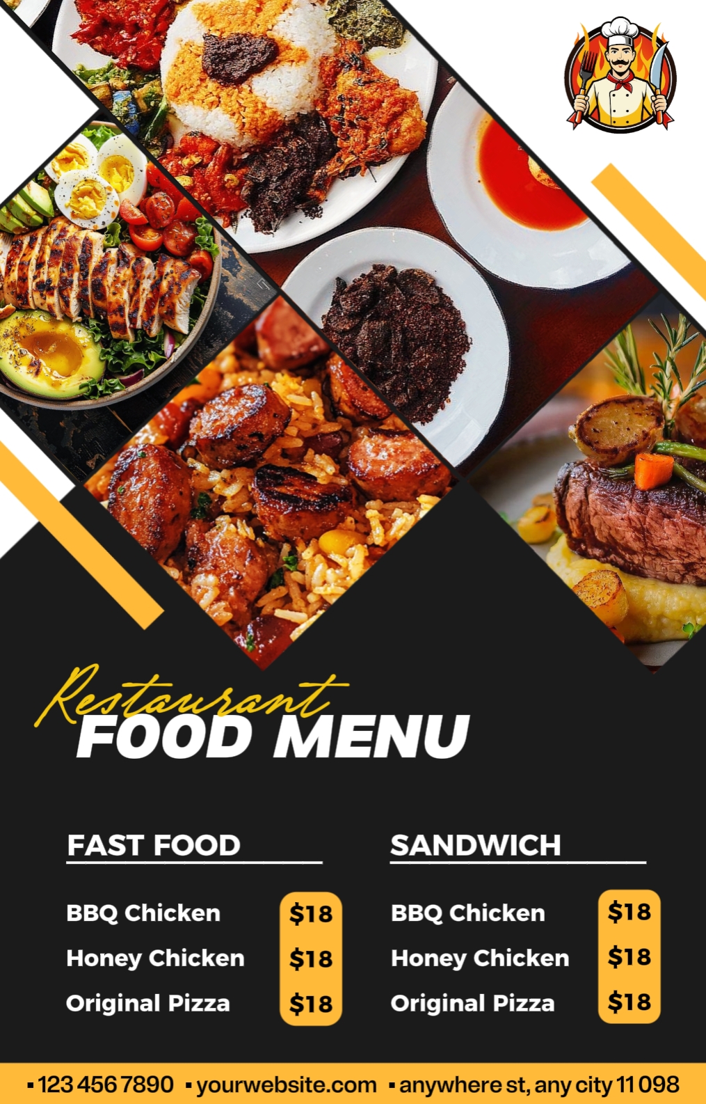 Menú De Comida