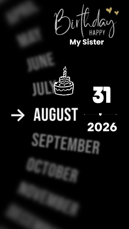CUMPLEAÑOS HERMANA 31 de agosto