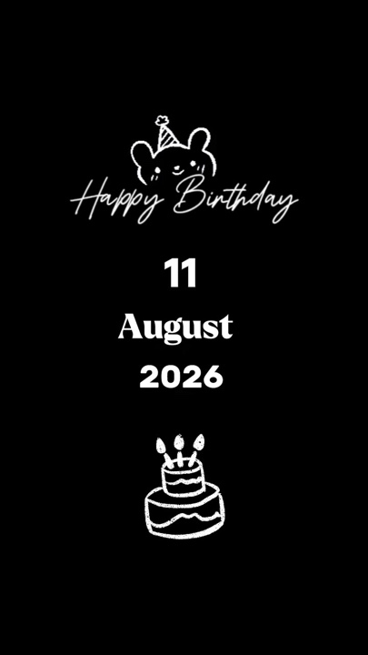 HBD MYSON 11 AUGUST