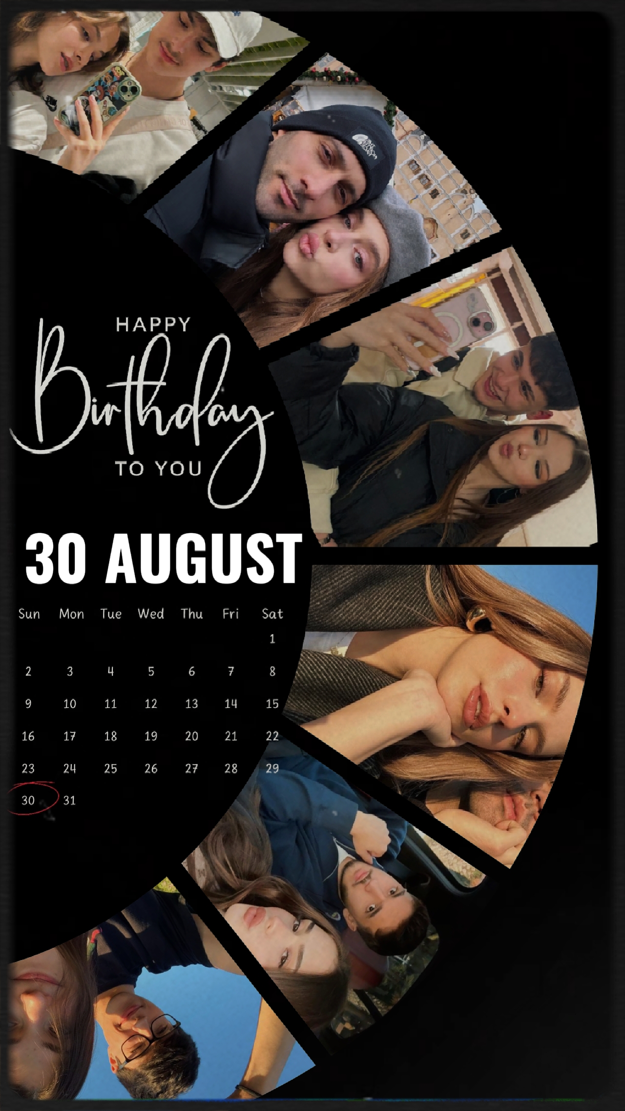 Birthday 30 August