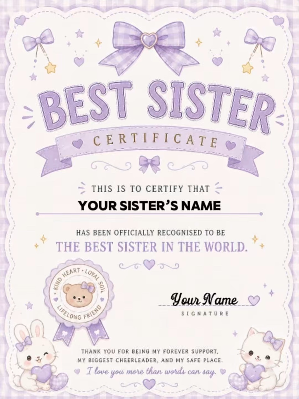 Mejor hermana