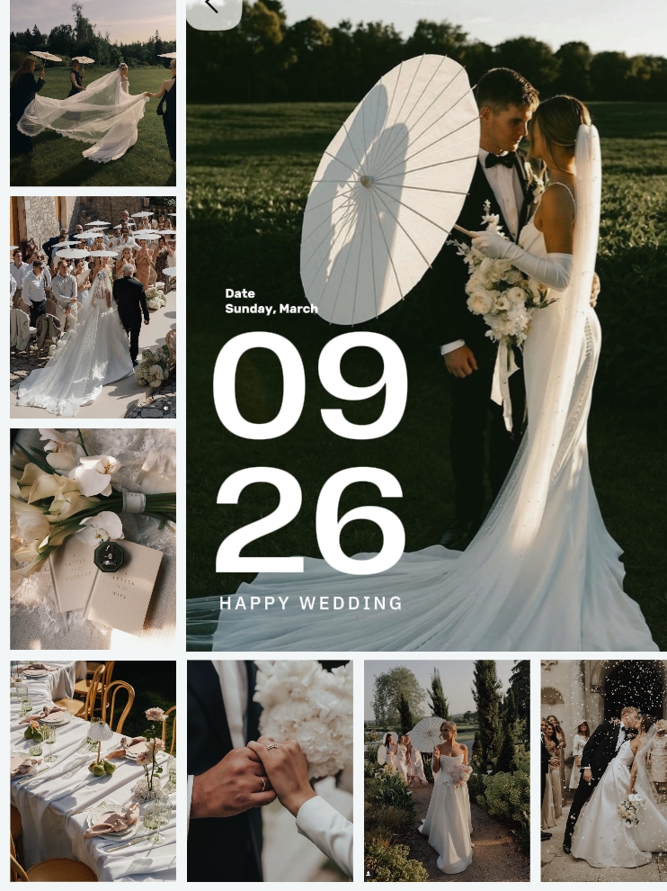 HAPPY WEDDING 