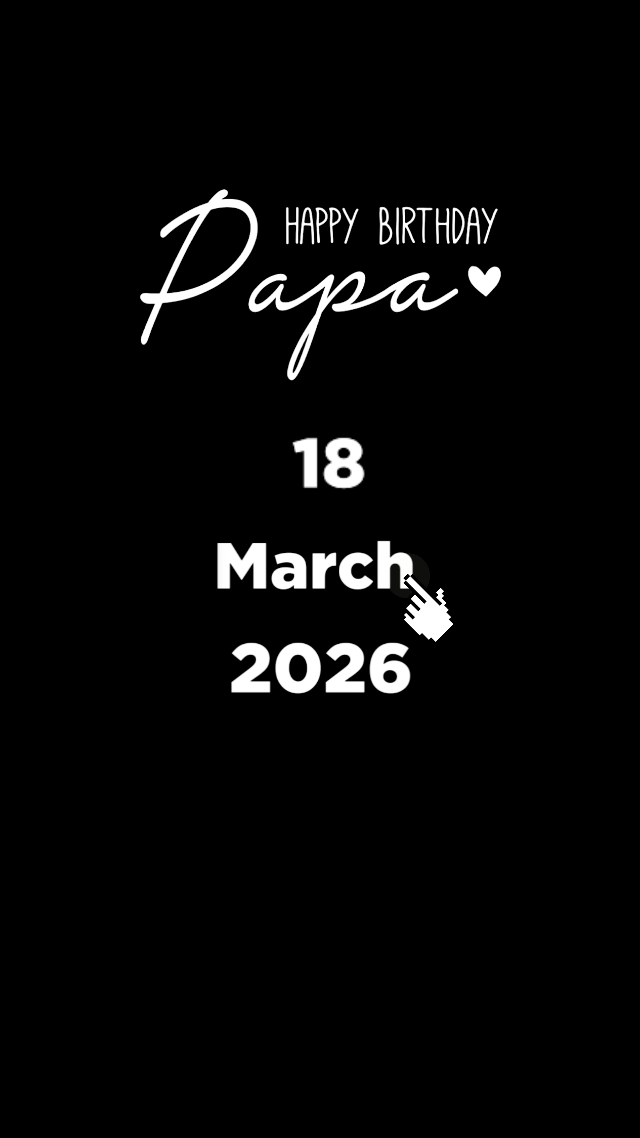 FELIZ CUMPLEAÑOS PAPÁ 18 DE MARZO