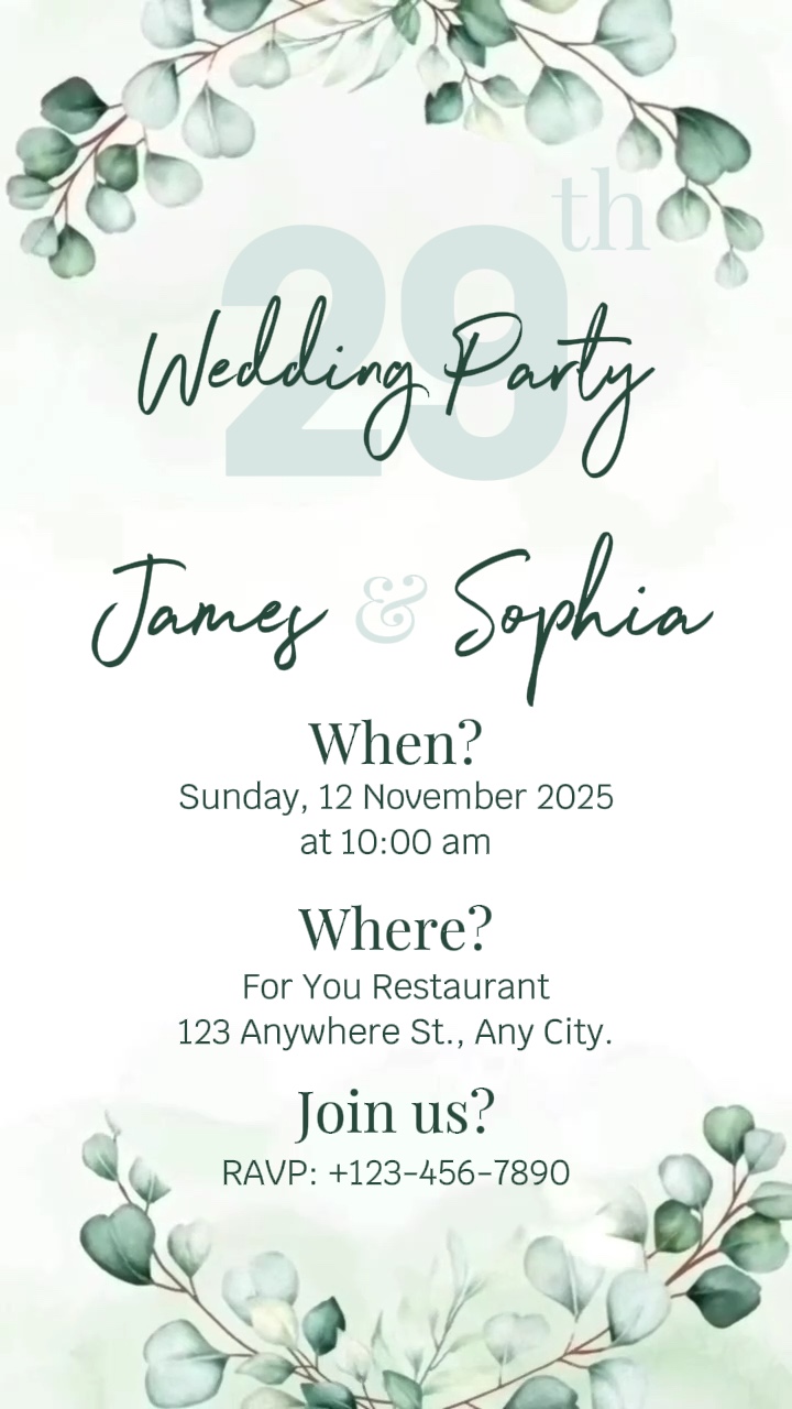 Invitation de mariage 