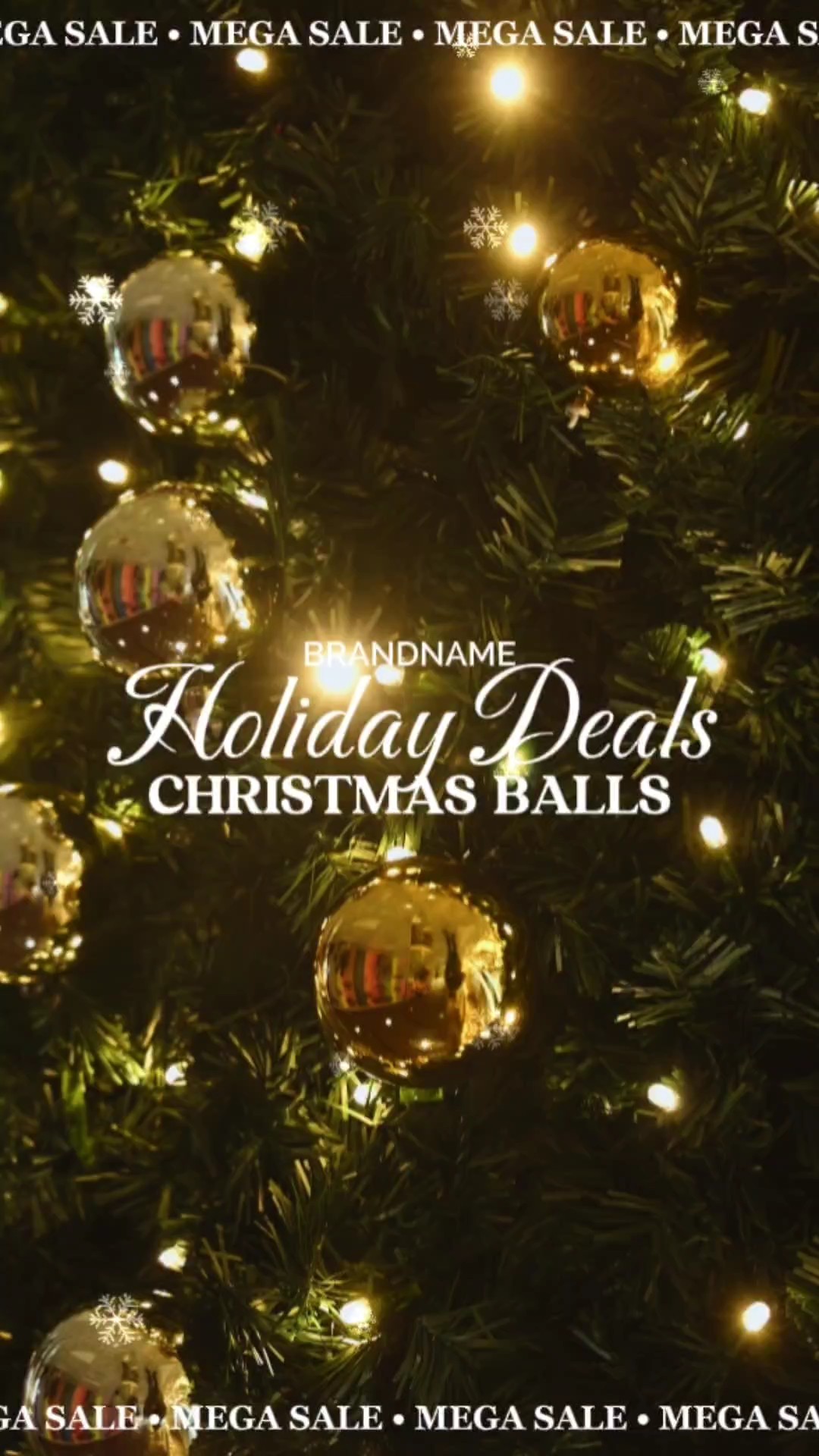 C2B Natal Casa e Luzes Split-Screen Business Template
