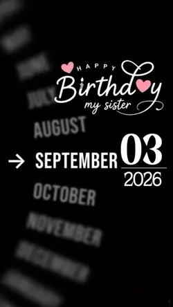 BIRTHDAY SISTER