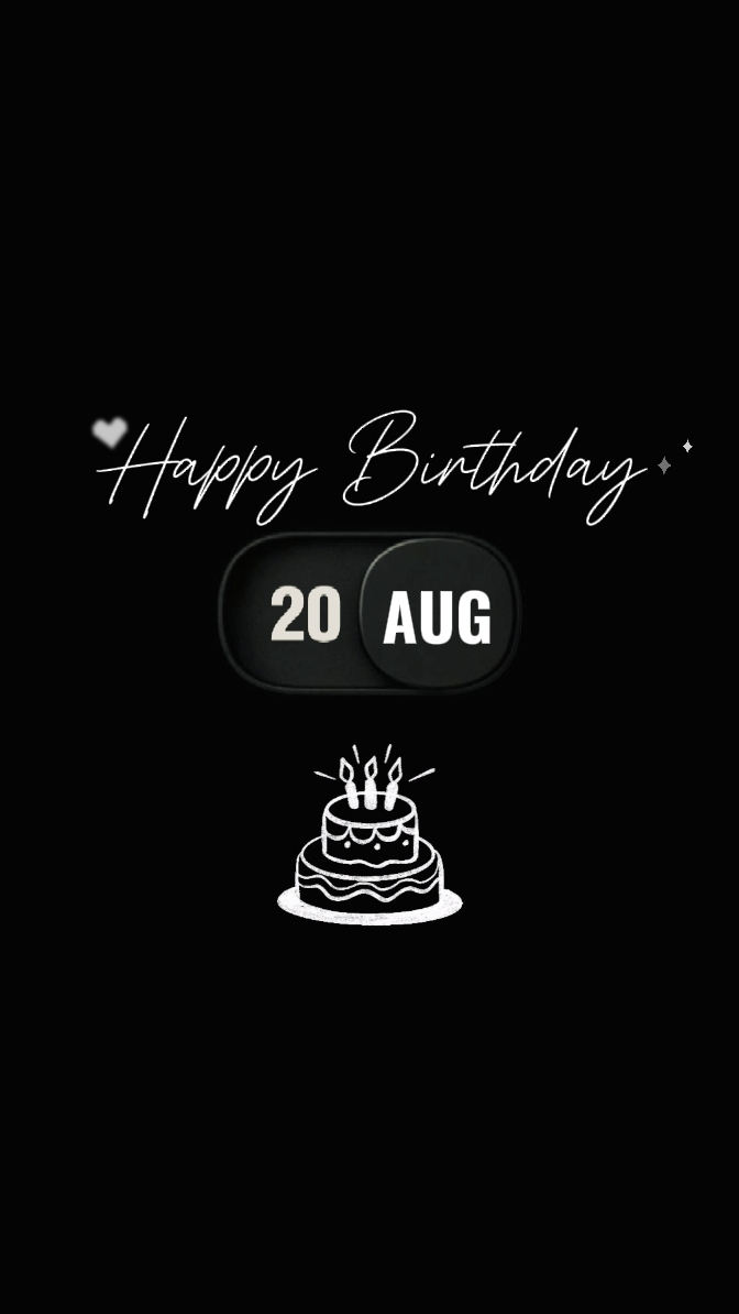 Birthday 20 August