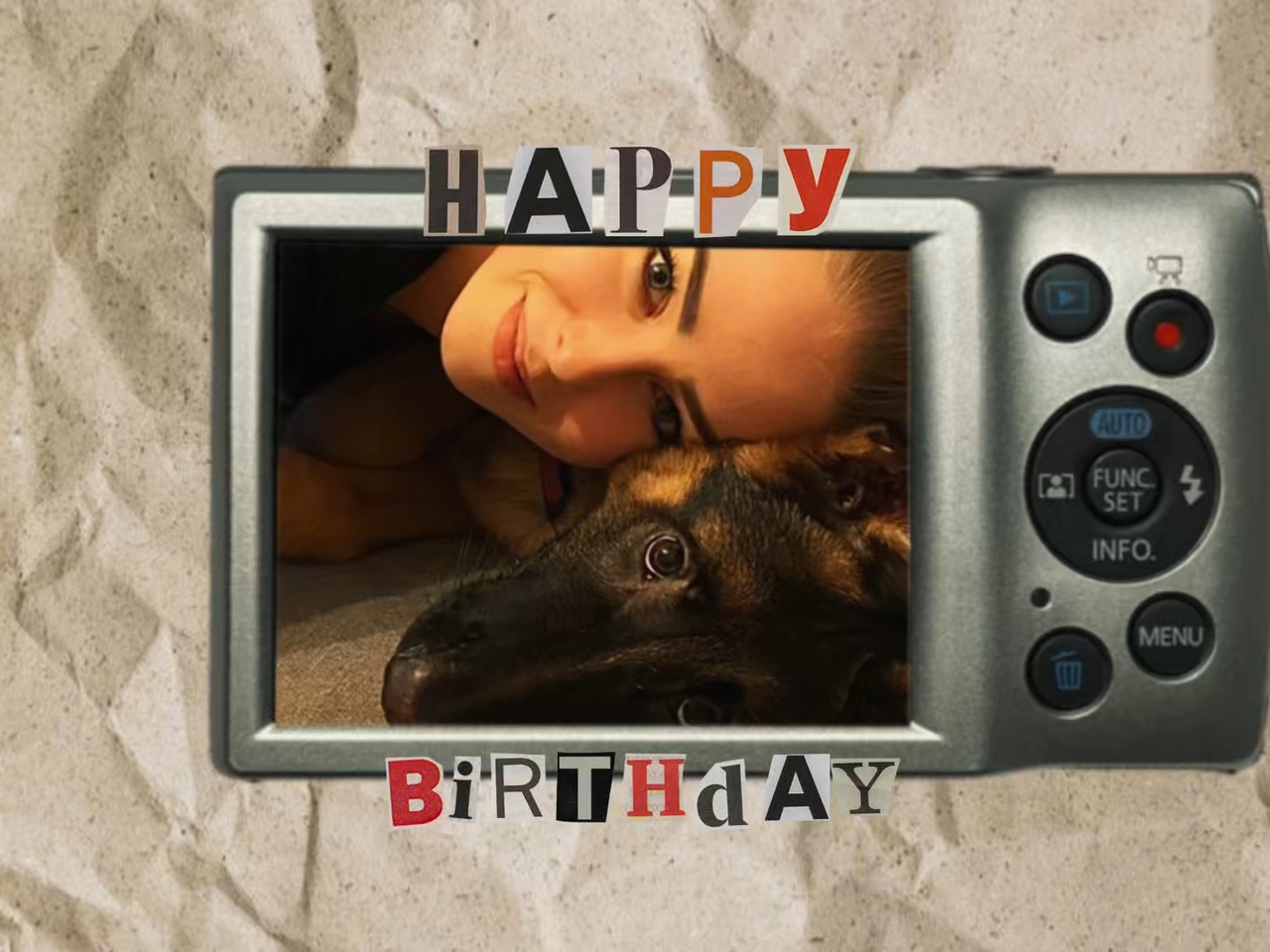 Feliz cumpleaños perro