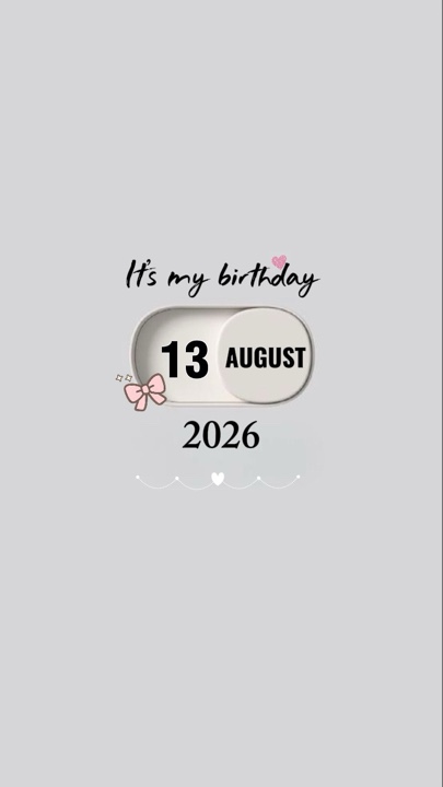IT’S MY BIRTHDAY 