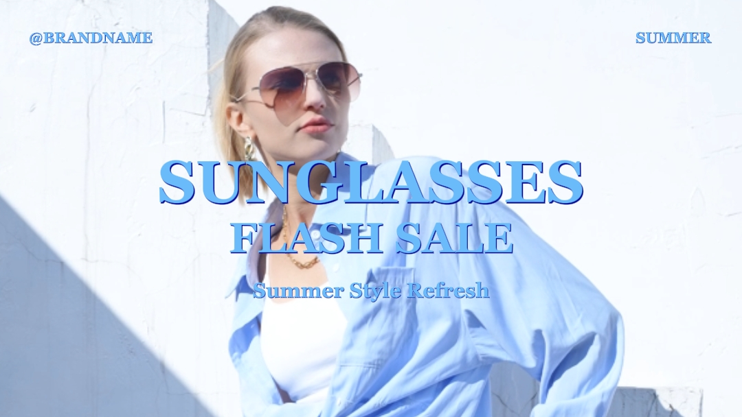 Summer Sale Fashion Industry Minimalist Style
