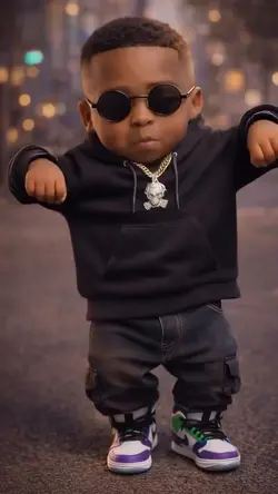 Baby boy moves