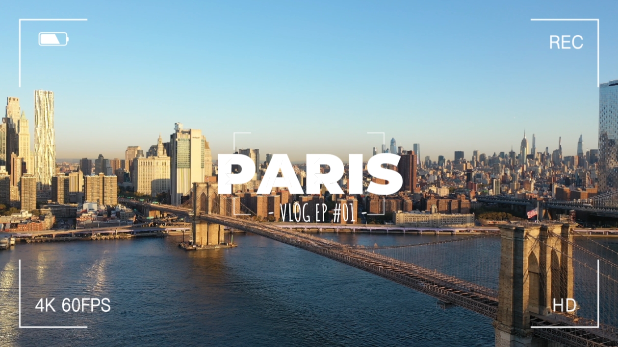 Intro du vlog de voyage 