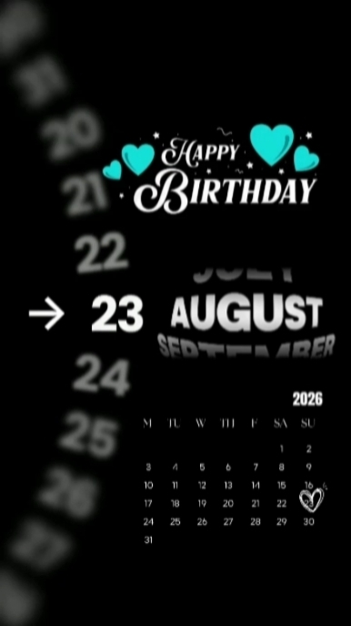 HBD 23 DE AGOSTO