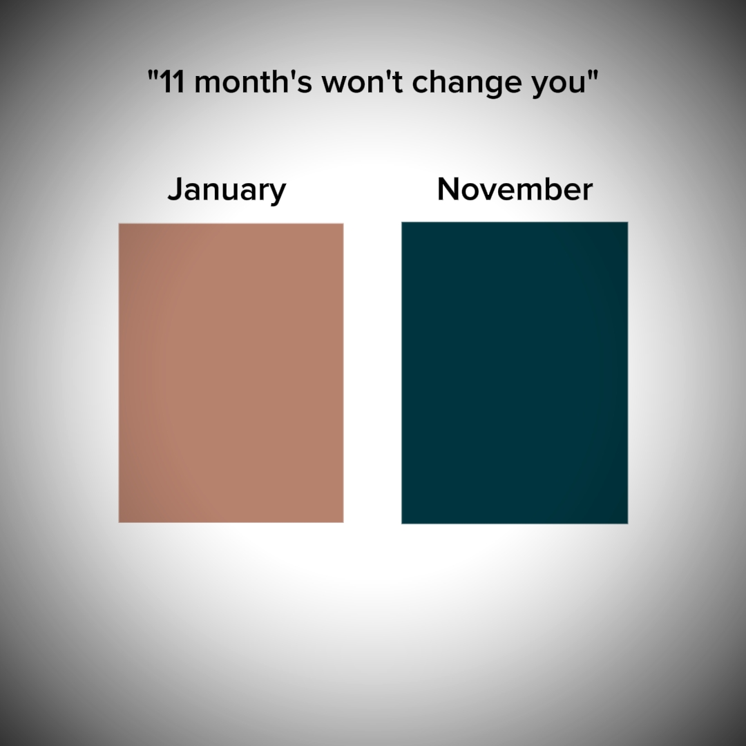 Cambio de 11 meses