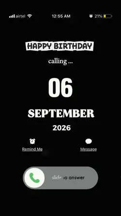 HBD 06 SEPTEMBER