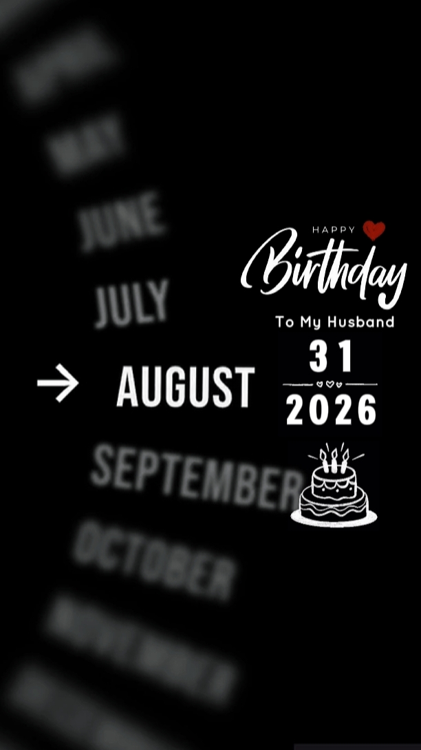 SELAMAT ULANG TAHUN SUAMI 31 AGUS
