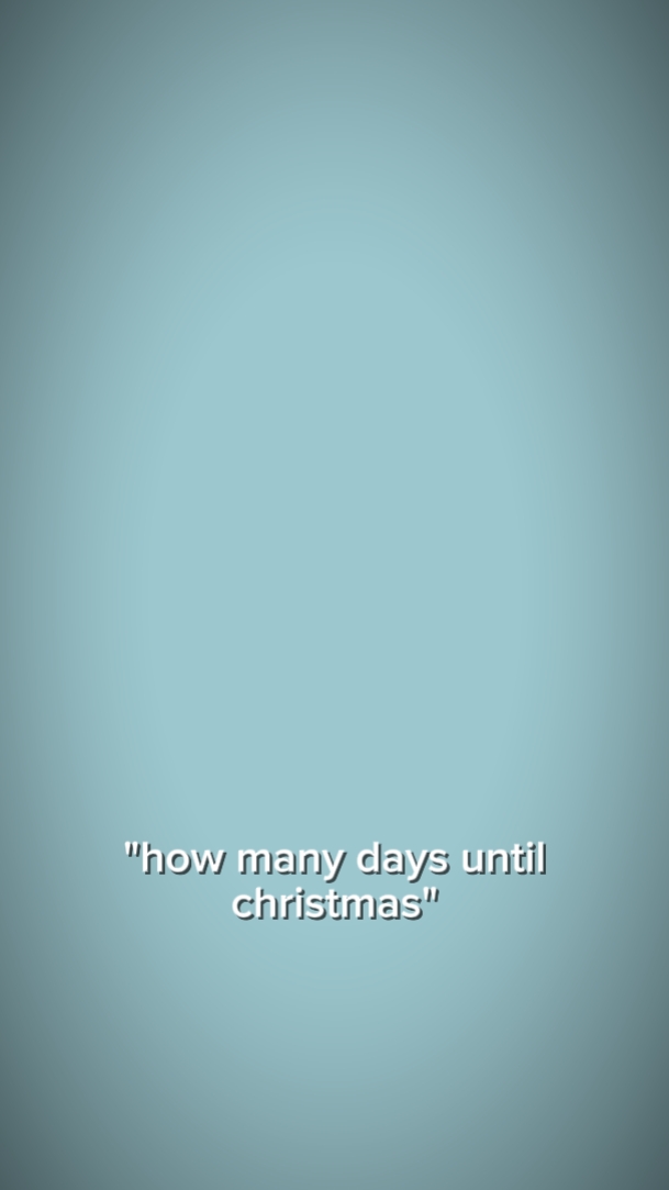 days until Christmas