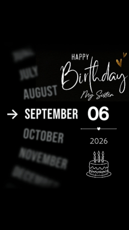 HBD SISTER 06 SEPTEM