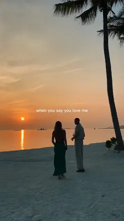 when you say