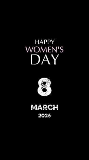 Feliz dia da mulher 