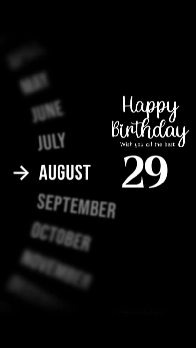 ANNIVERSAIRE POUR MOI 29 AOÛT