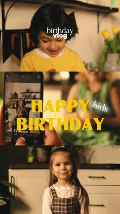 Feliz aniversário crianças
