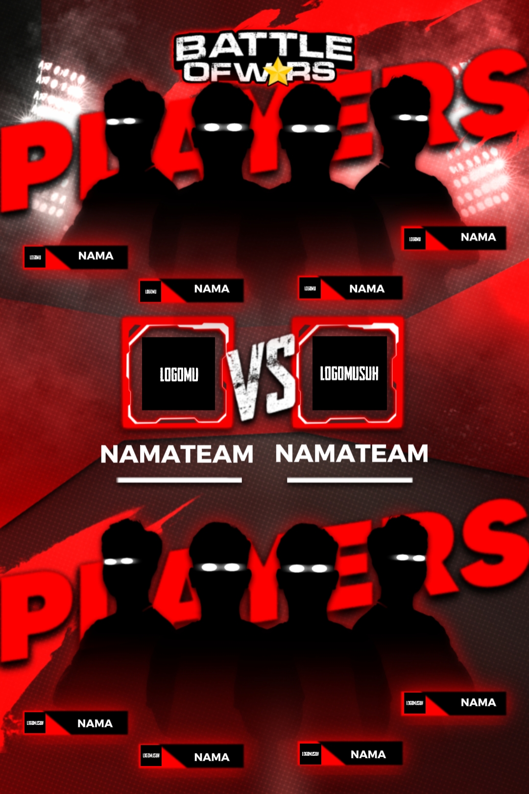 poster 4vs4 B.O.W