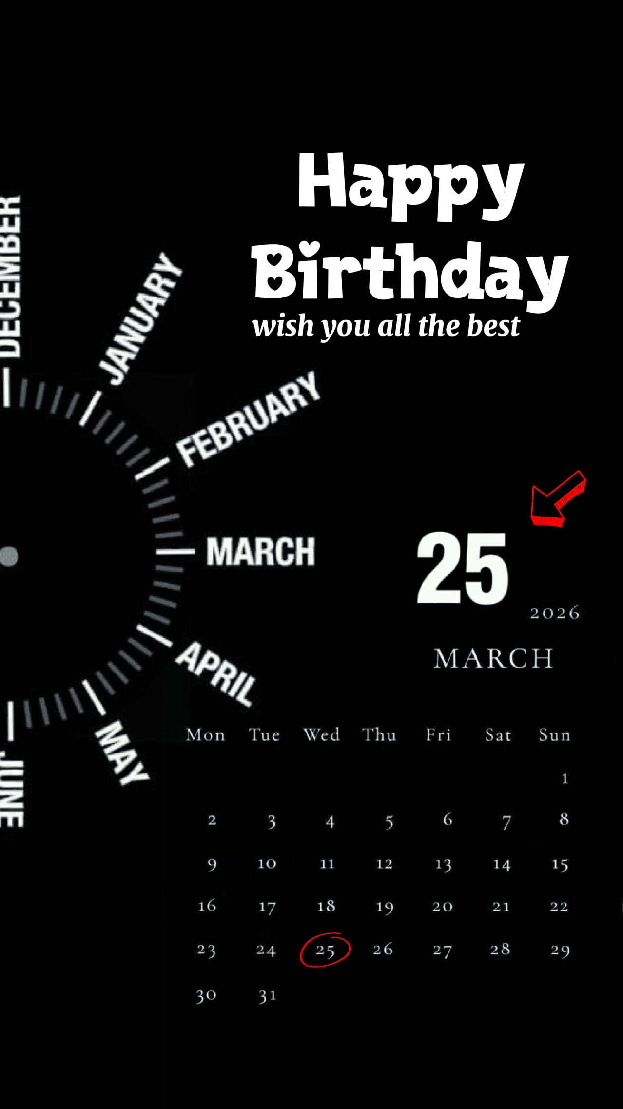HBD 25 MARET 