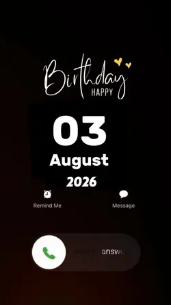 Hbd 03 August 2026