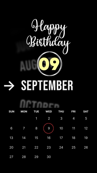 CUMPLEAÑOS 9 DE SEPTIEMBRE