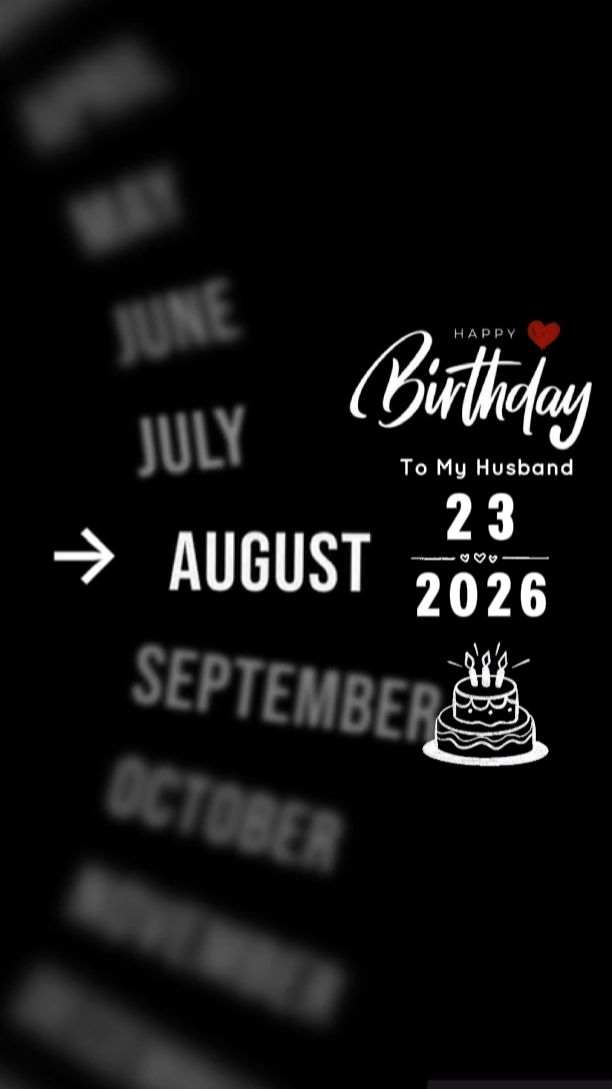 HBD MARIDO 23 DE AGOSTO