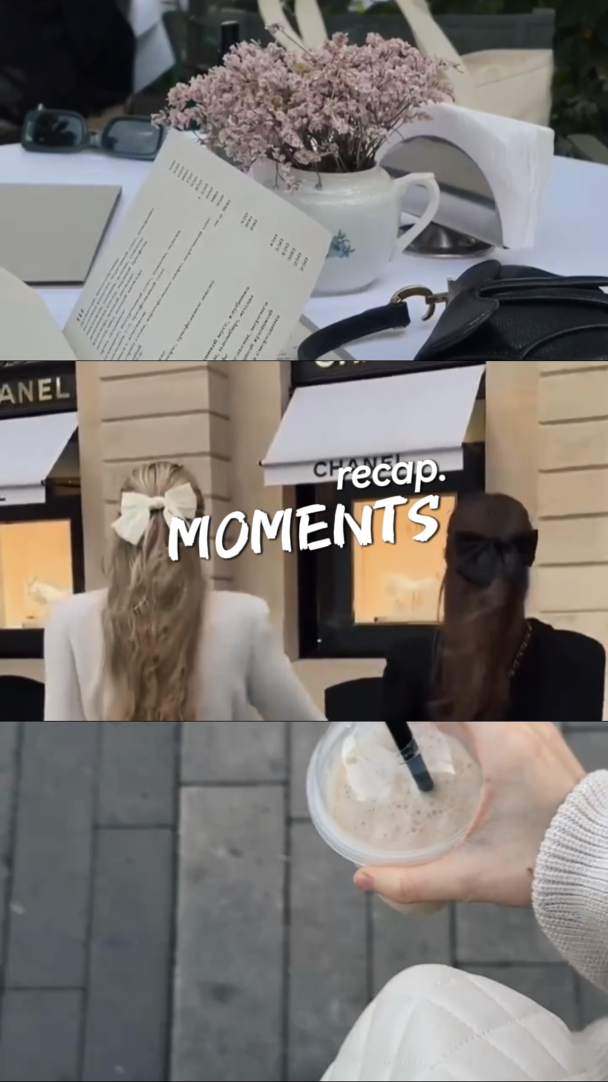 Recapitulação dos momentos