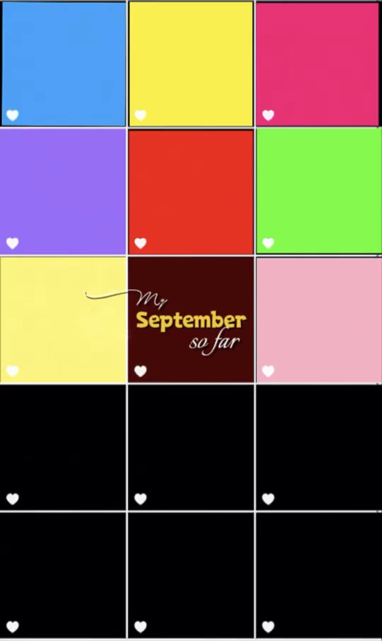 My September So far