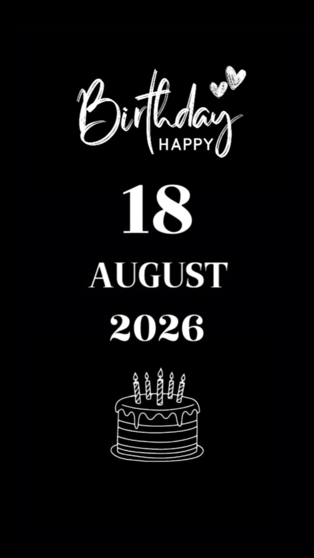 BDAY SON 18 AUGUST
