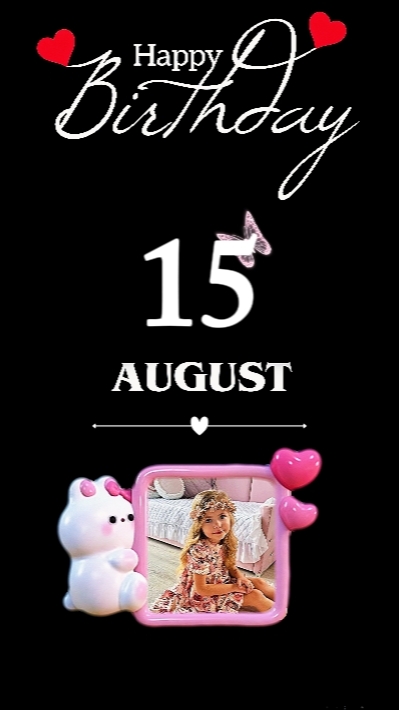 HBD DAUGHTER 15 AUG
