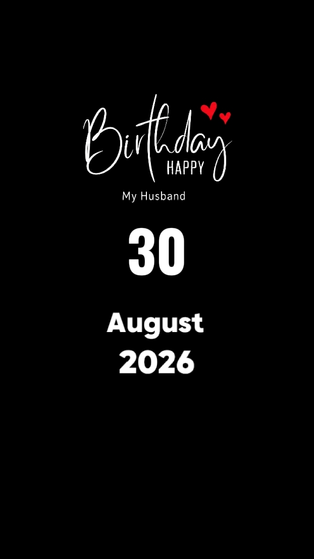 HBD HUSBAND 30 AUGUS