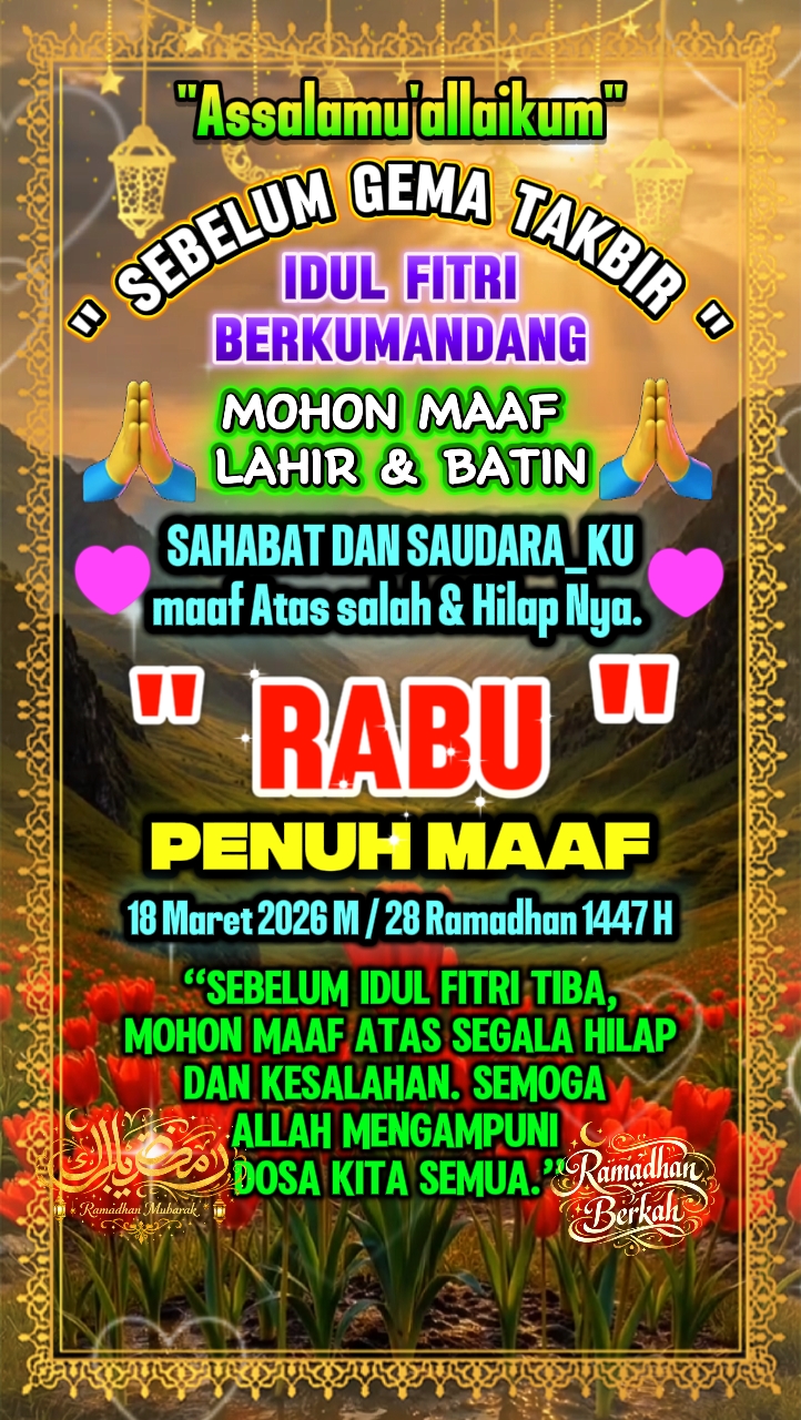 Rabu penuh maaf