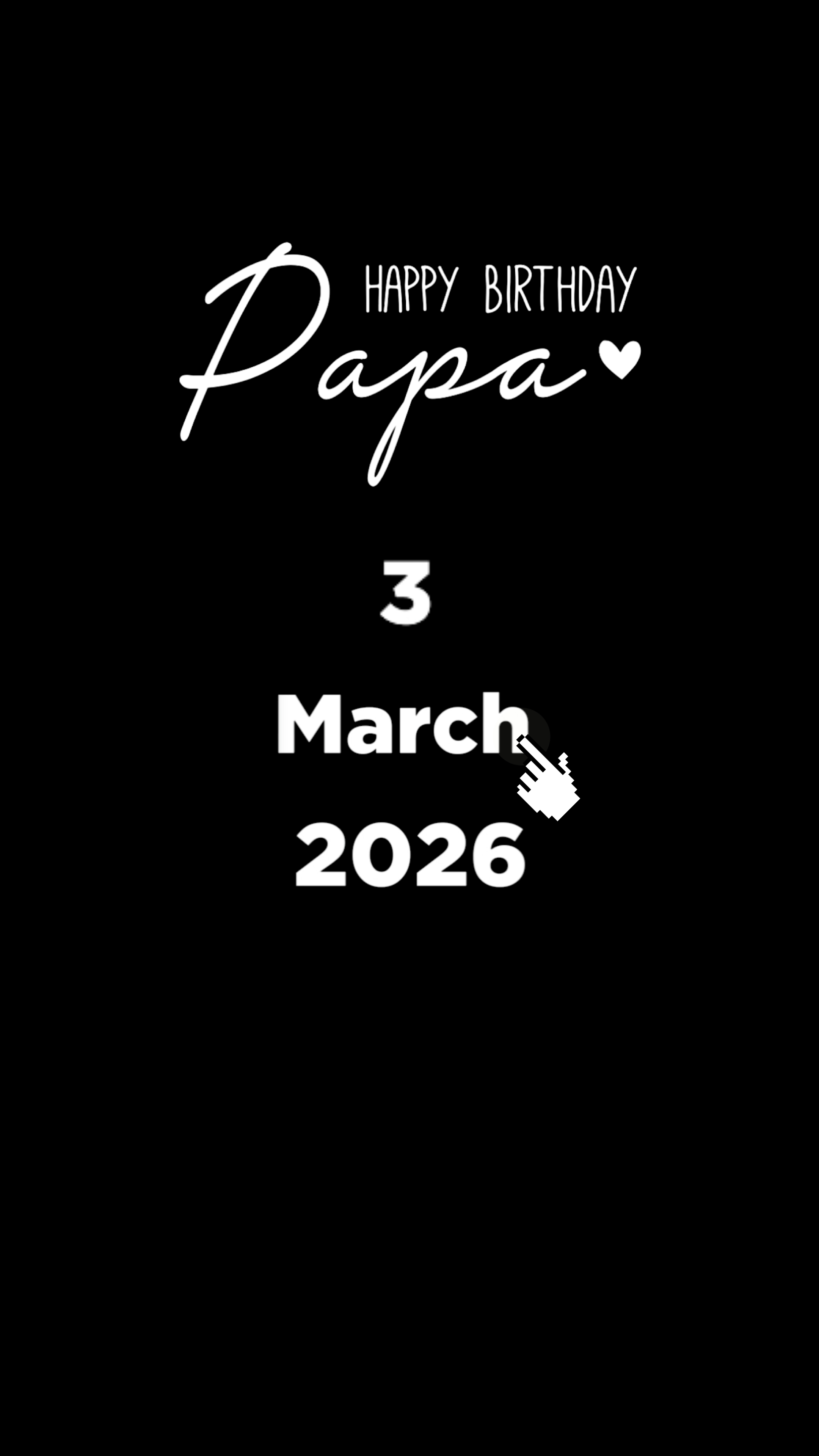 HBD PAPA 3 MARCH