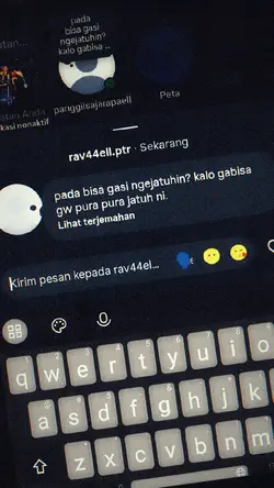 gw pura" jatuh nih