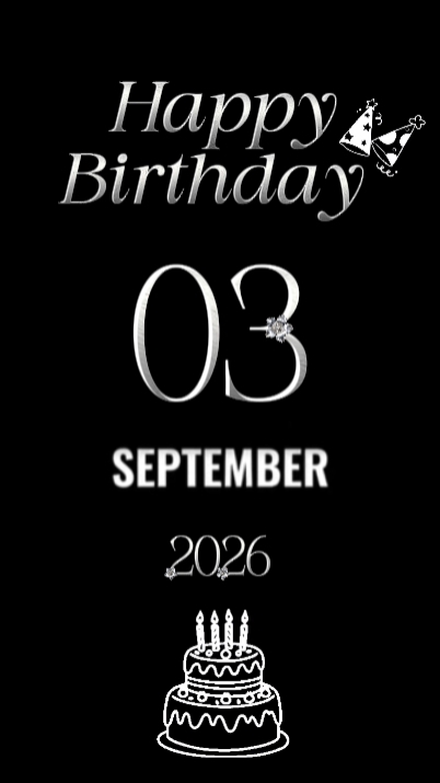 HBD 3 de setembro 