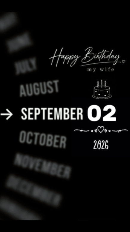 BIRTHDAY MY WIFE 