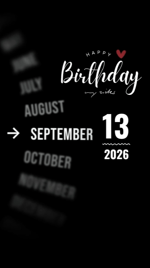 Bday Sister 13 Sept