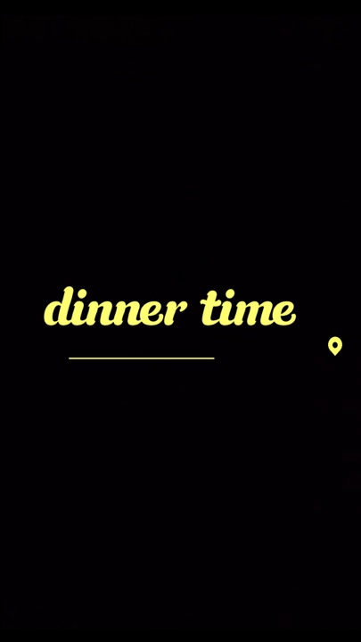 L'heure du dîner 