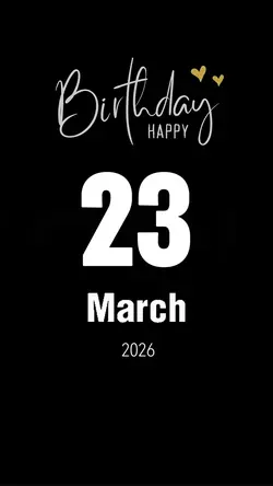 HBD 23 MARCH 2026