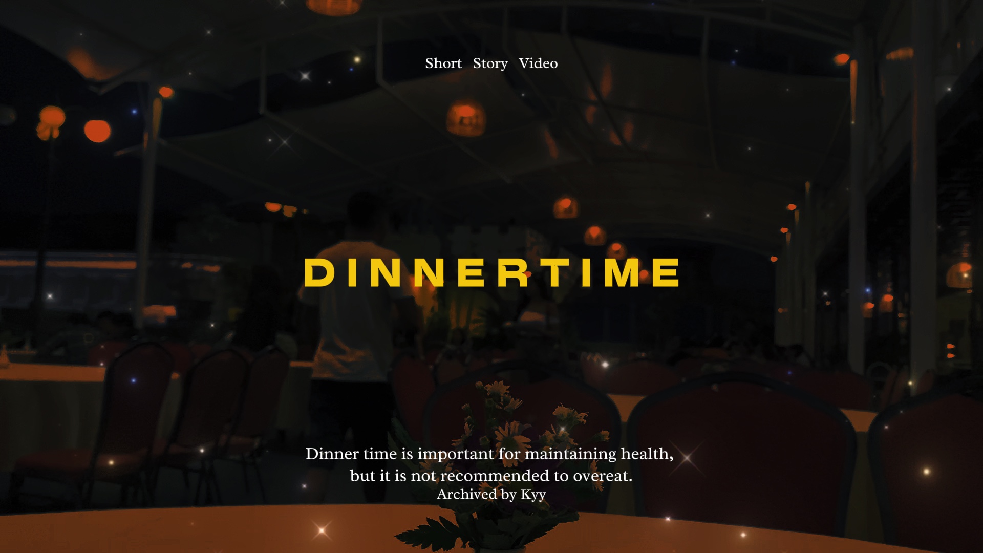 HORA DO JANTAR