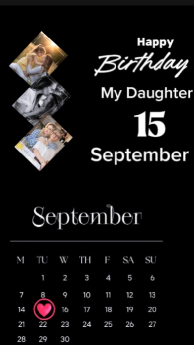HBD Putri 15 Sept