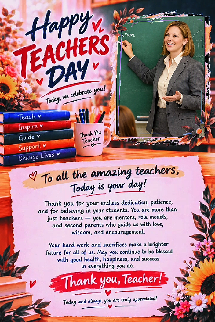 Feliz dia do professor
