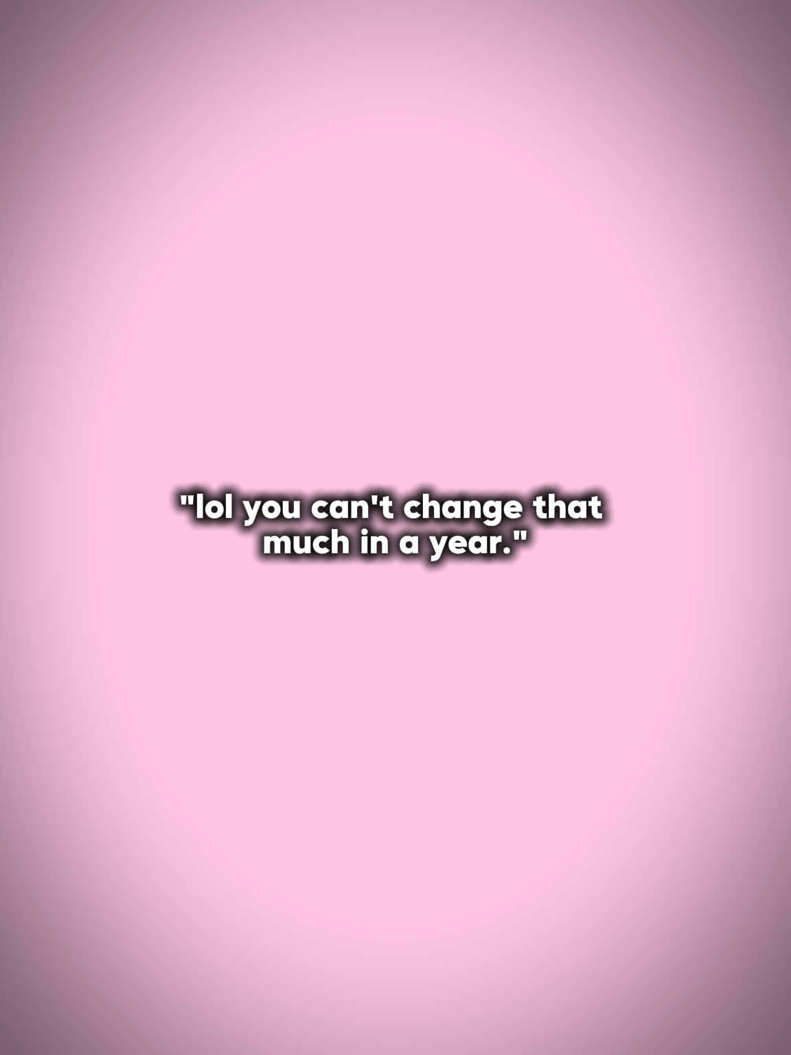 You can't change 
